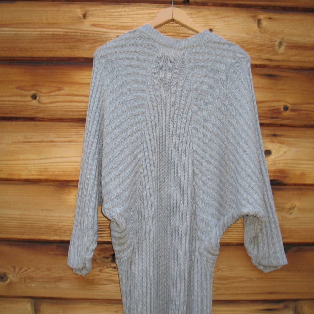 TJD Gray Duster Cardigan Sweater - Picture 6 of 8